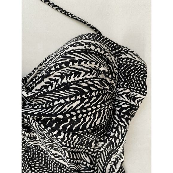 Robin Piccone Swim One Piece Swimsuit Halter Print Swimwear - Picture 3 of 12